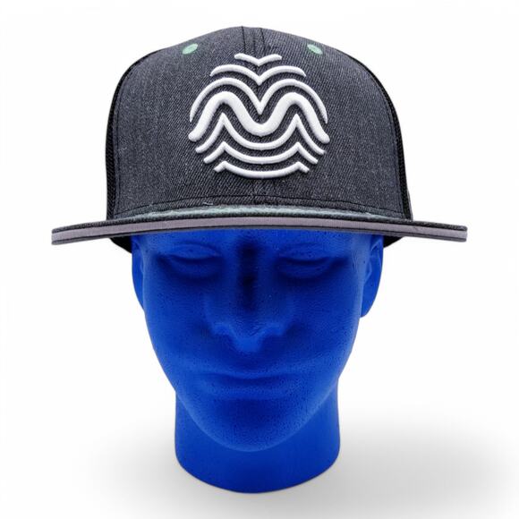 Rythm Full Spectrum 6-Panel Mesh Snapback Trucker Cap Hat Black Green One Size - Picture 2 of 10